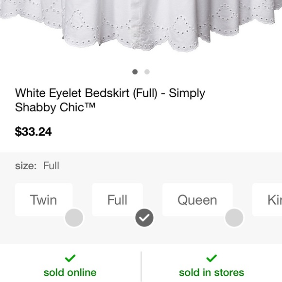 Rachel ashwell shabby chic bedskirts now sold out - Picture 3 of 4